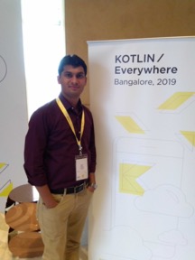 Bipin Vayalu at Kotlin Everywhere conference